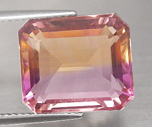 8,92 ct asombrosamente hermoso raro ametrino natural genuino
