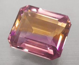 8,92 ct asombrosamente hermoso raro ametrino natural genuino - 3