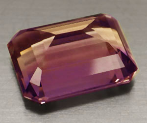 Piedra preciosa de ametrino natural genuina rara de lujo grande de 9.37ct - 2