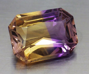 Piedra preciosa de ametrino natural genuina rara de lujo grande de 5,69 ct - 3