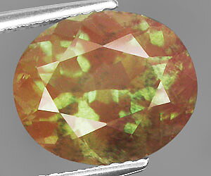 Piedra preciosa andesina natural genuina rara grande de 4,09 ct