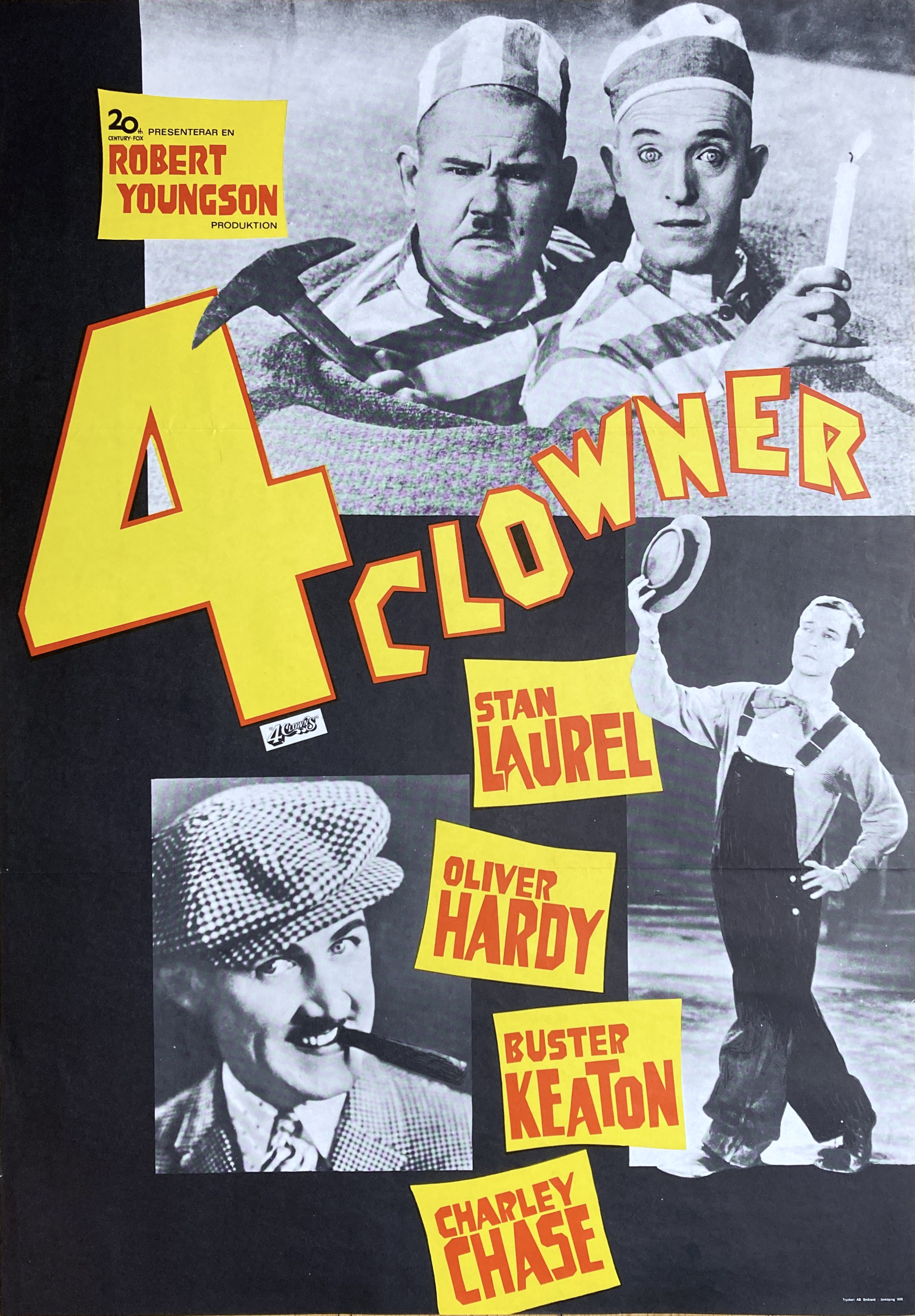 LAUREL & HARDY - 4 CLOWNS (1970)