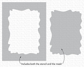My Favorite Things -Watercolor Wash Rectangle Stencil 