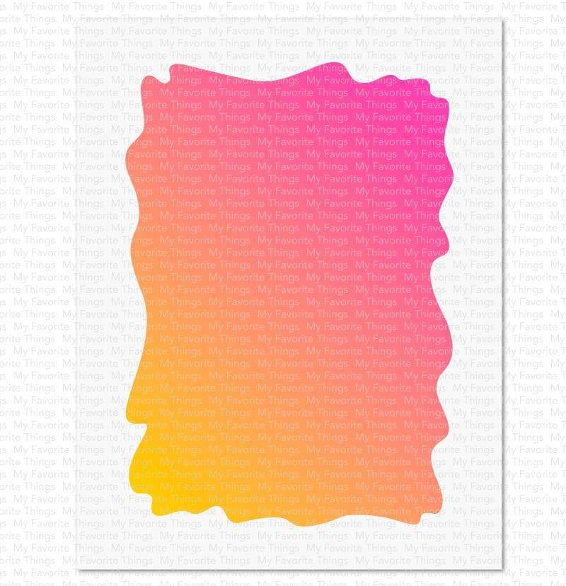My Favorite Things -Watercolor Wash Rectangle Stencil  - 3