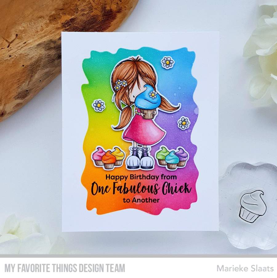 My Favorite Things -Watercolor Wash Rectangle Stencil  - 5