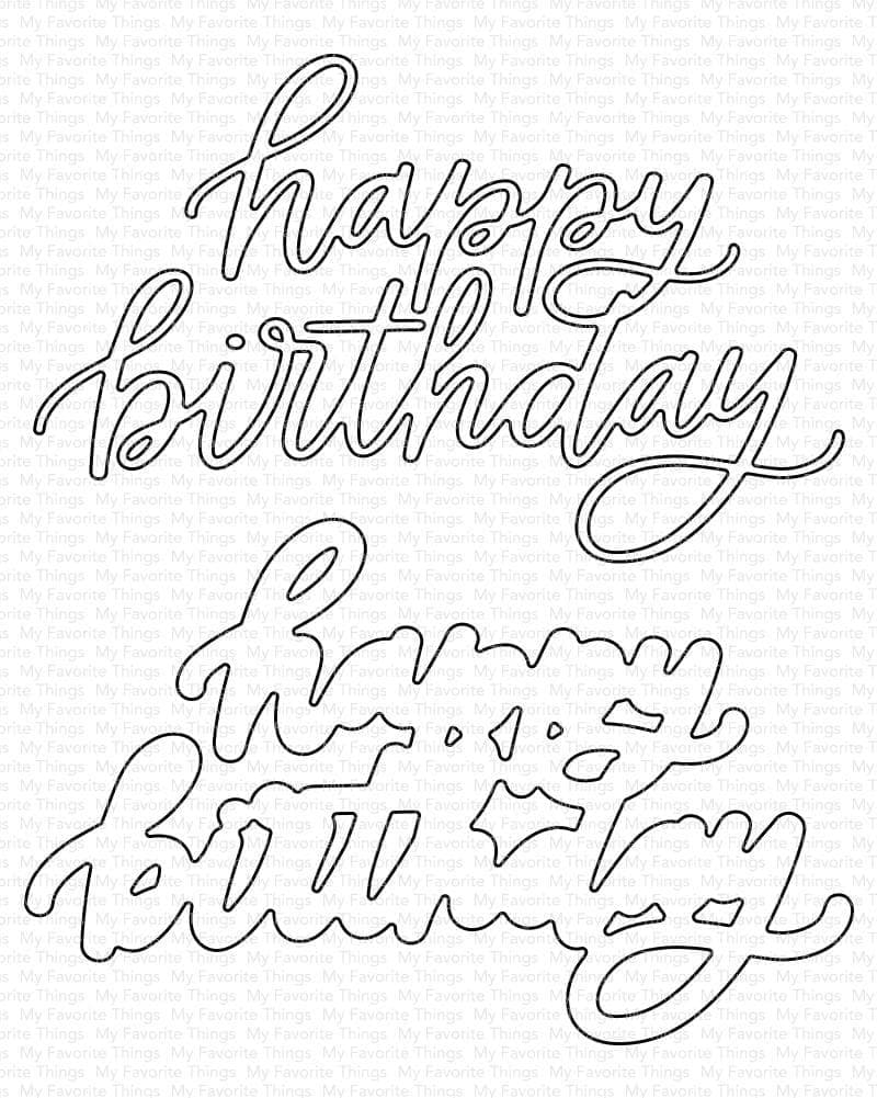 My Favorite Things -Happy Birthday Die-namics 