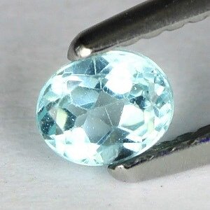 Piedra preciosa de apatito natural de primera calidad ovalada de 0,44 ct