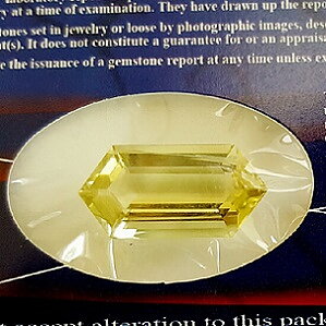 14.41 ct luxury certified natural citrine gemstone