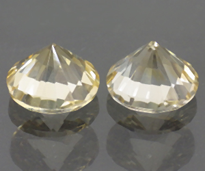 Piedras preciosas citrinas naturales redondas de calidad perfecta de 8,1 mm a juego - 2