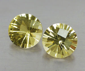 3ct Matching 8.1mm Round Natural Citrine Gemstones - 3