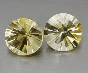 ¡Piedras preciosas citrinas con brillo superior redondo a juego de 8,2 mm!