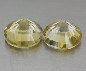 ¡Piedras preciosas citrinas con brillo superior redondo a juego de 8,2 mm! - 2