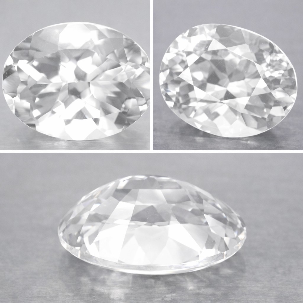 Piedra preciosa de danburita blanca de diamante de calidad perfecta rara de 2,11 ct