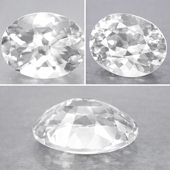 Piedra preciosa de danburita blanca de diamante de calidad perfecta rara de 2,11 ct