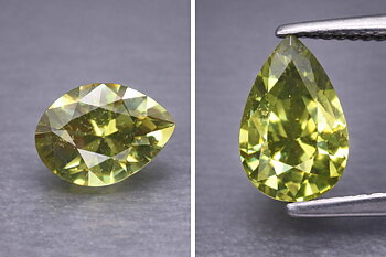 0,37 ct Granate demantoide natural impecable extremadamente raro