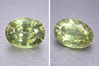 0.48 ct Granate demantoide ruso genuino extremadamente raro