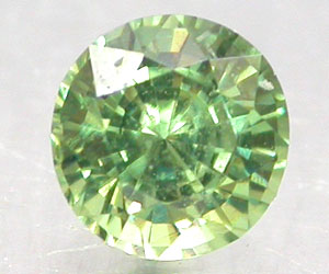 Granate demantoide ruso genuino extremadamente raro redondo de 4,3 mm - 4