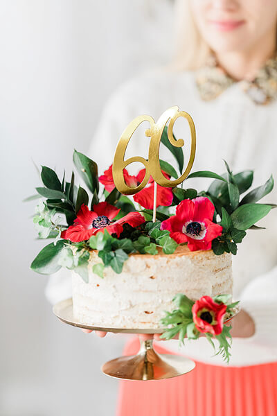 CAKE TOPPER | 60 | Guld