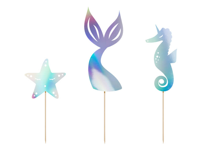 CAKE TOPPER | Sjöjungfru | Iridescent