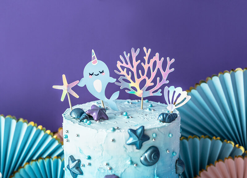 CAKE TOPPER | 4-pack | Sjö-tema
