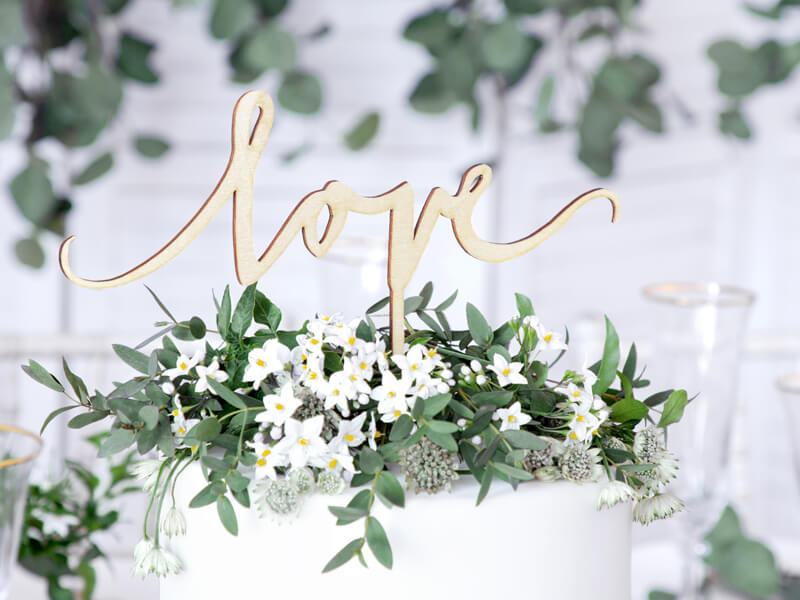 CAKE TOPPER | Love | Trä