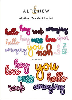 ALTENEW -All About You Word Die Set