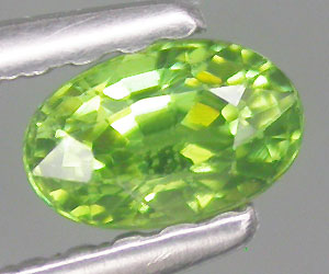 0.36 ct Piedra preciosa de granate demantoide ruso genuino extremadamente rara - 4