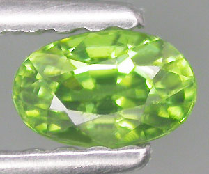 0.36 ct Piedra preciosa de granate demantoide ruso genuino extremadamente rara - 2