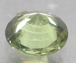 Piedra preciosa de granate demantoide genuina redonda muy rara de 3,8 mm - 3