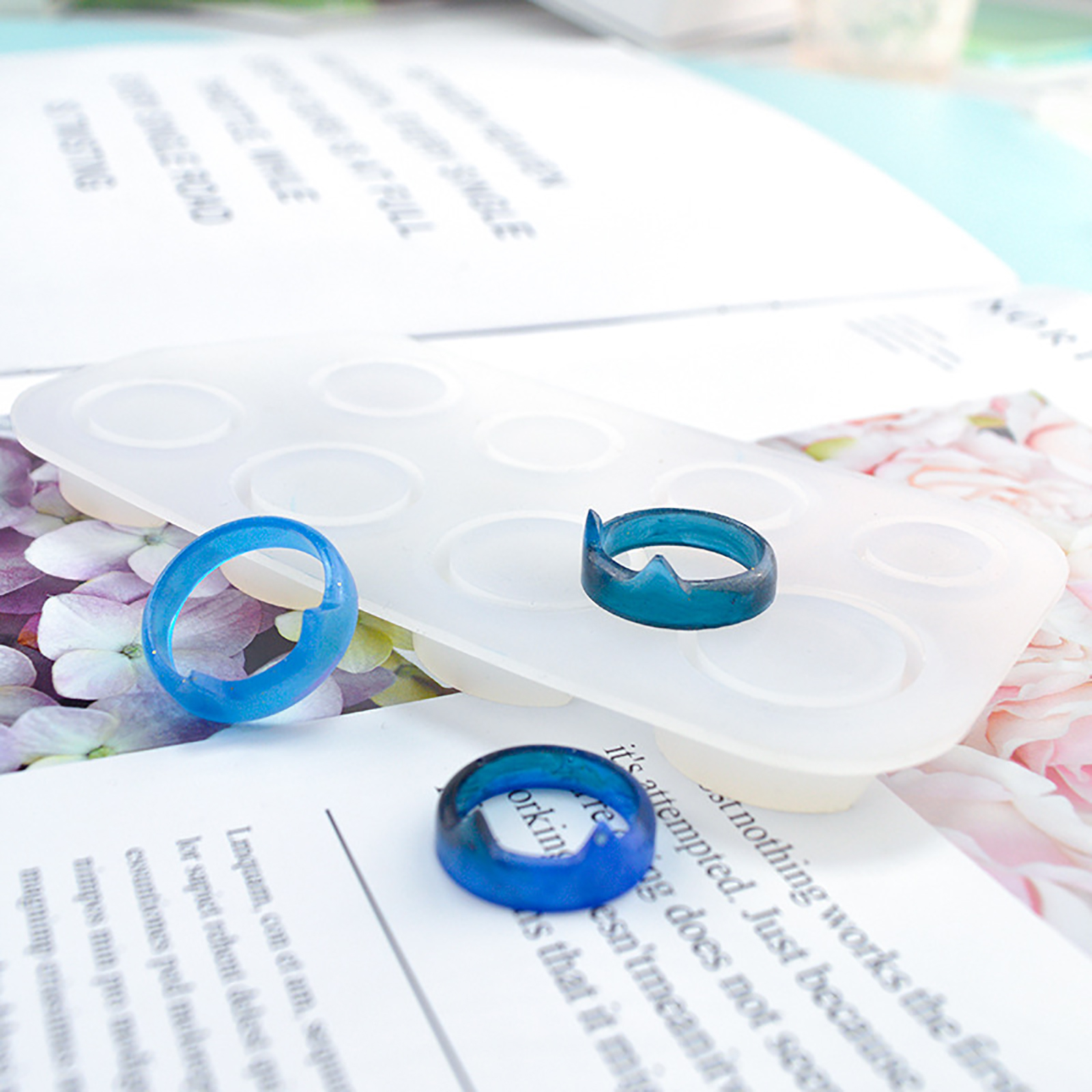 Silicone Resin Mold  Ring , 3 pcs molds - 3