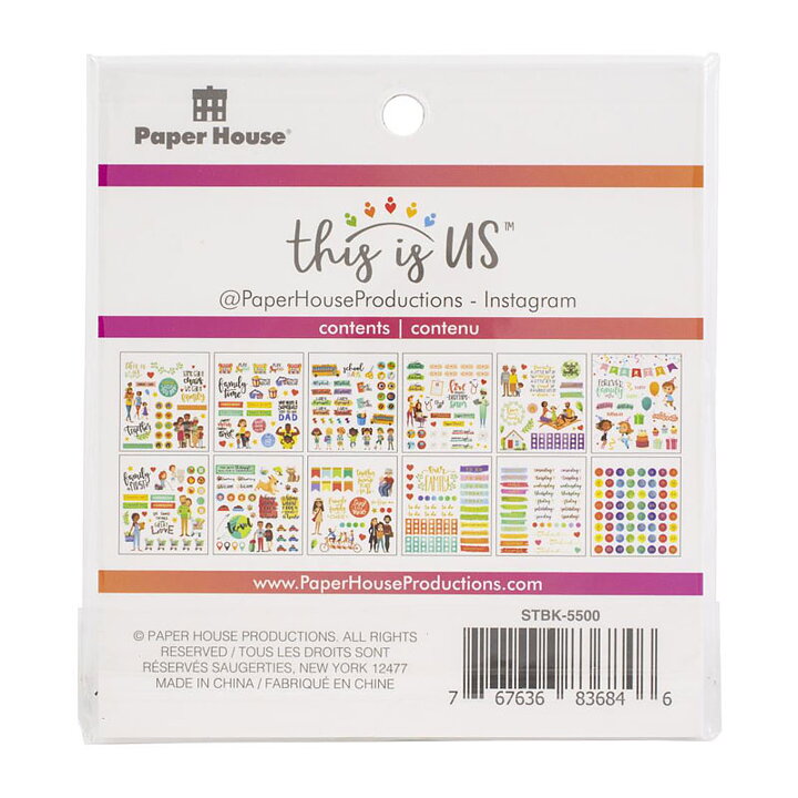 Paper House Mini Sticker Book This Is Us - Family Life