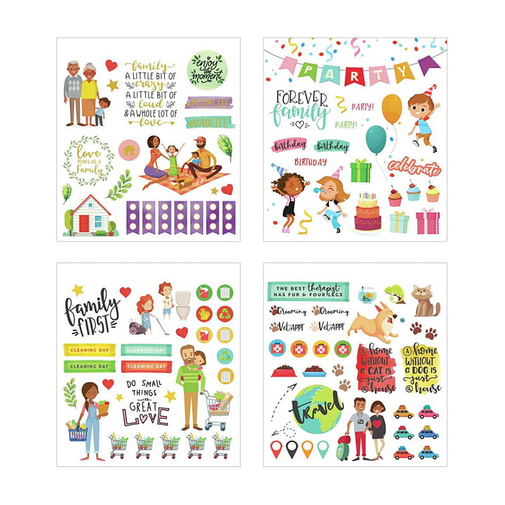 Paper House Mini Sticker Book This Is Us - Family Life