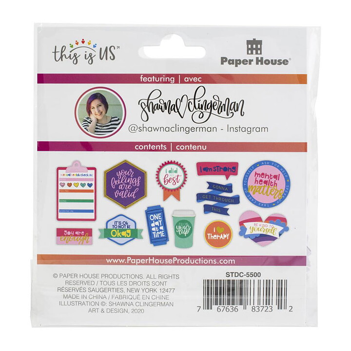 Paper House Diecut Stickers This Is Us - Bright Self Care