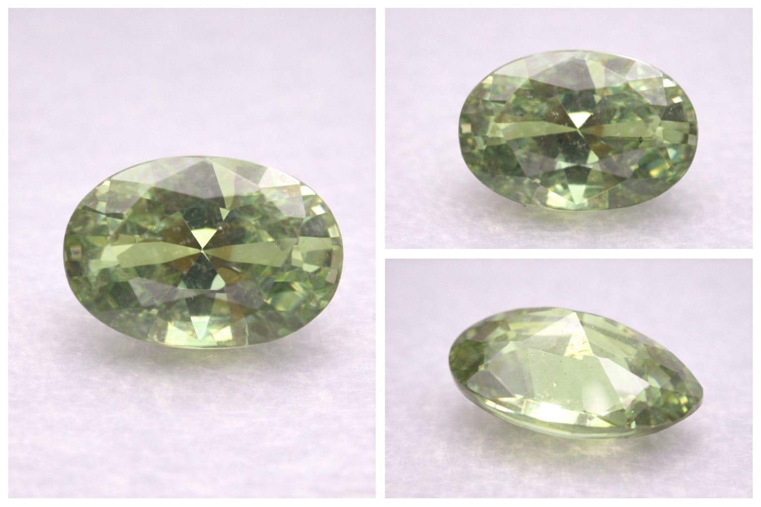 Granate demantoide ruso genuino extremadamente raro de 0,36 ct