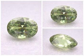 Granate demantoide ruso genuino extremadamente raro de 0,36 ct