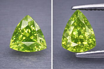 0.40 ct Granate demantoide ruso natural genuino extremadamente raro