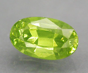 Granate demantoide ruso natural, raro, ovalado, de 0,22 ct - 2