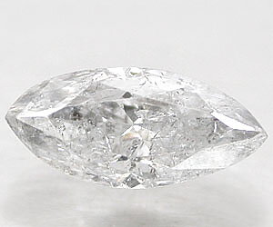 Diamante blanco H natural auténtico de lujo de 0,49 quilates