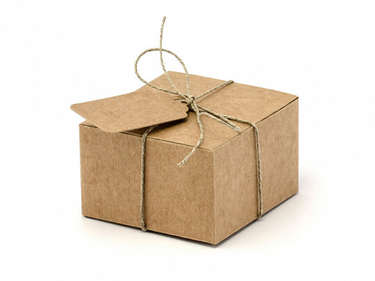 PRESENTASK | Kraft | Fyrkantig med tag