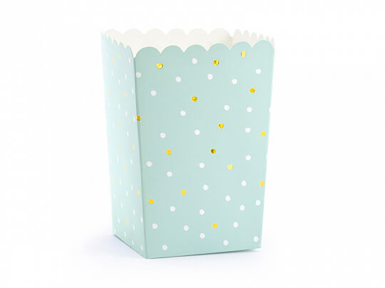 POPCORNBÄGARE | Mint med prickar