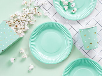 POPCORNBÄGARE | Mint med prickar
