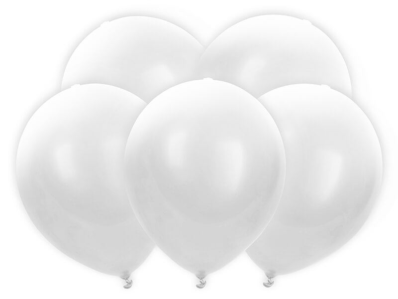 BALLONGER | 5-pack | Vita med LED