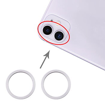 iPhone 11 Kameraring (2-pack) - Silver