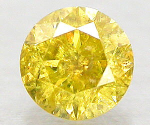 0,35 ct raro 4,4 mm genuino diamante amarillo canario