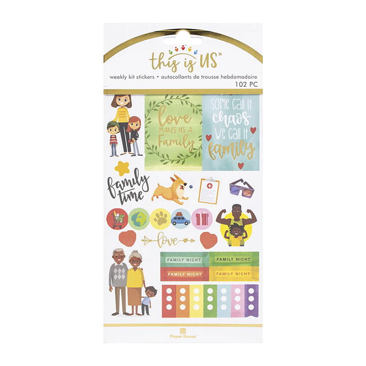 Paper House Weekly Planner Sticker Kit This Is Us - Family Life