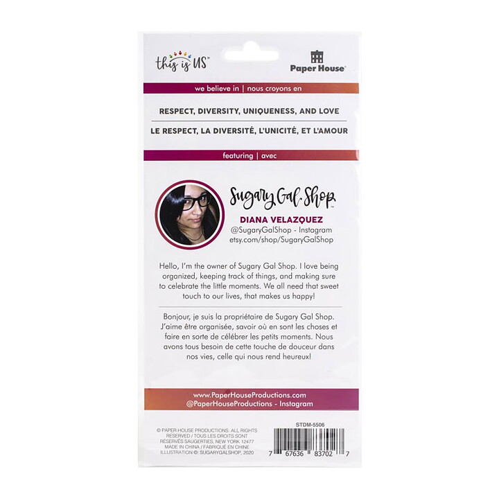 Paper House Embellished Dimensional Stickers This Is Us - We are Beautiful