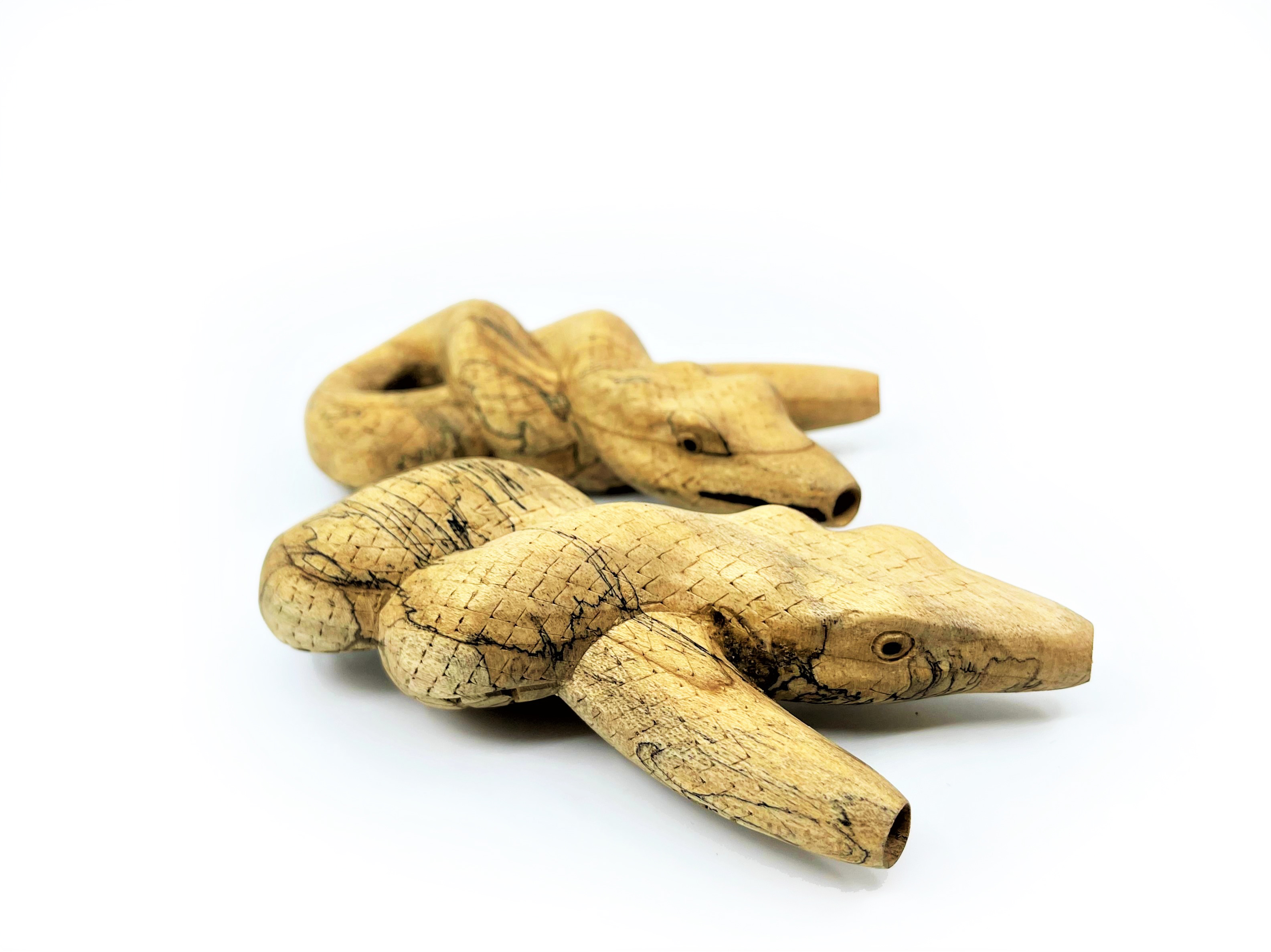 Serpent Kuripe "Lemniscate" - Crocodile Wood
