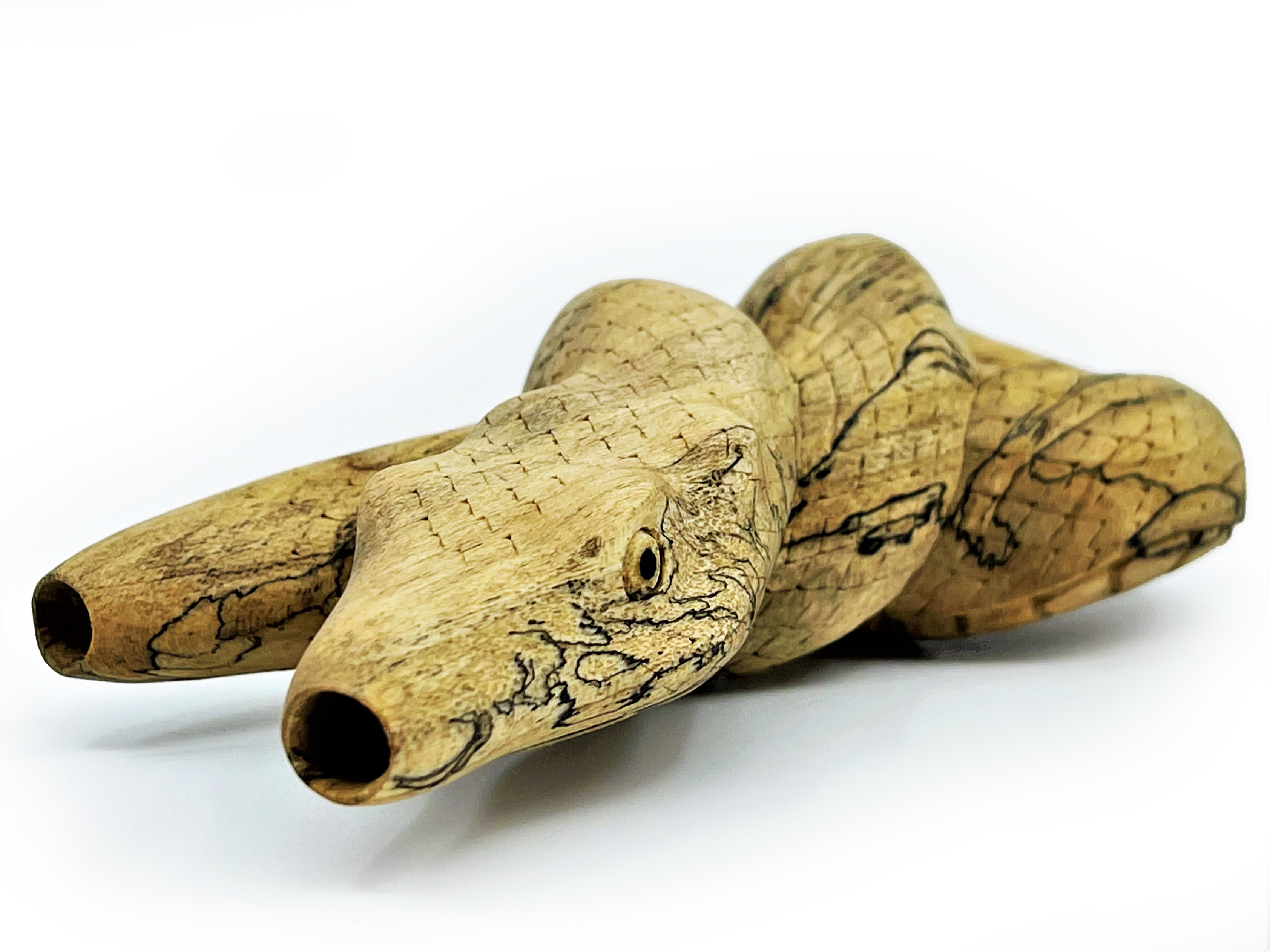 Serpent Kuripe "Lemniscate" - Crocodile Wood - 2
