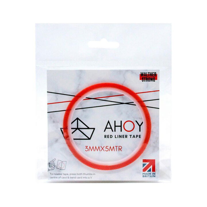 Walter Strong Ahoy Red Line Tape - 3 mm