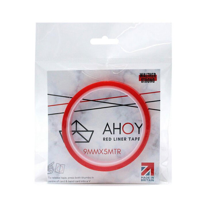 Walter Strong Ahoy Red Line Tape - 9 mm